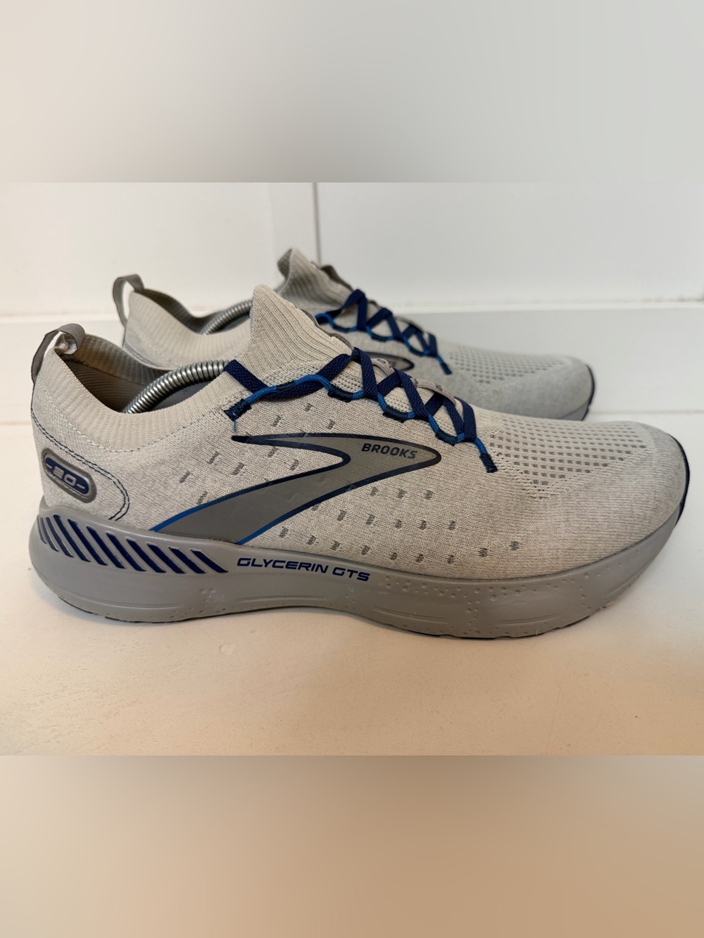 Brooks Glycerin GTS 20 StealthFit Shoes Mens Size 13 D Gray Running Sneakers